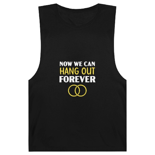 Bride And Groom Wedding Day Marriage Just Married Barnard Tanks