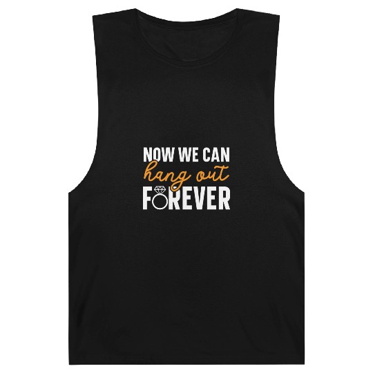 Bride And Groom Wedding Day Marriage Just Married Barnard Tanks