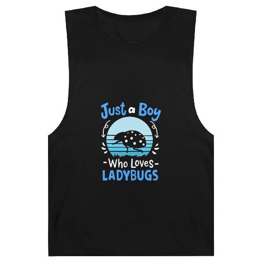 Ladybug Insect Ladybug Lover Retro Barnard Tanks