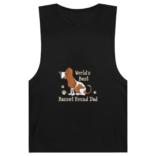 World s Best Basset Hound Dad Dog Owner Barnard Tanks