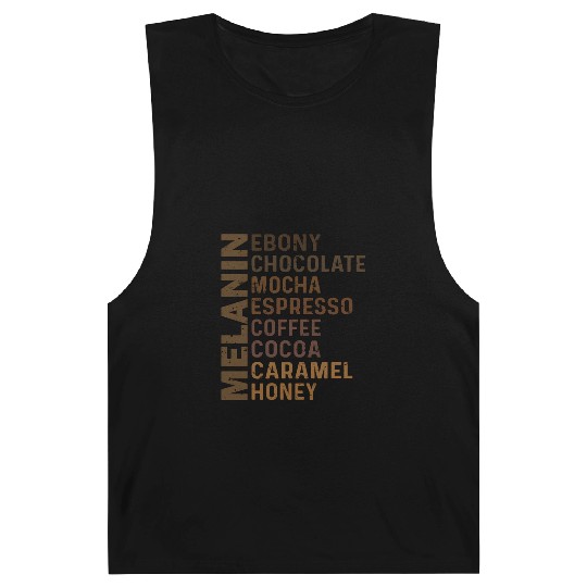 Black Melanin Ebony Chocolate Mocha Espresso Barnard Tanks