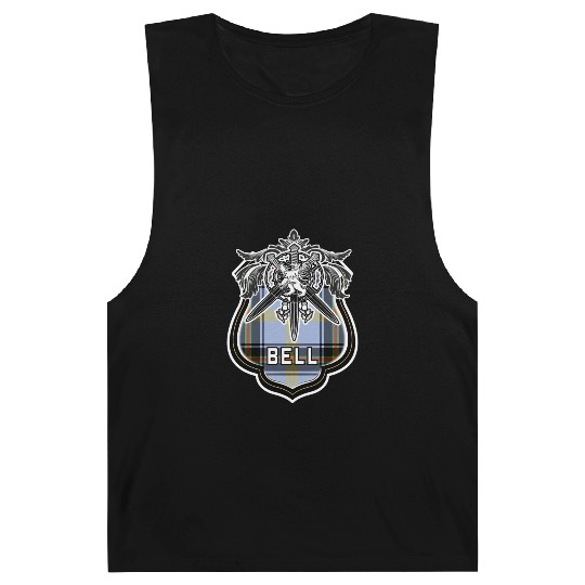 Bell Scottish Clan Family Tartan Lion Sword Name Barnard Tanks