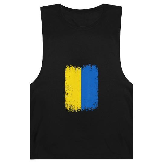 Ukraine Ukrainian National Flag Patriotic Barnard Tanks