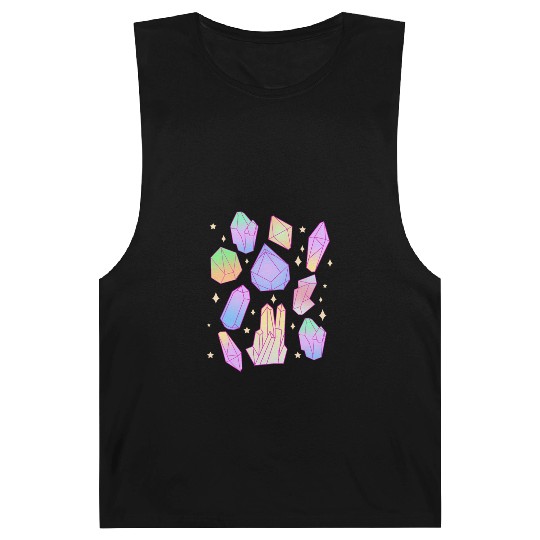 Pastel Goth Magical Crystal Waterfall Kawaii Goth Barnard Tanks