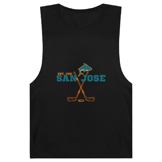 San Jose Est 1991 Sports Team Novelty Athletic Barnard Tanks