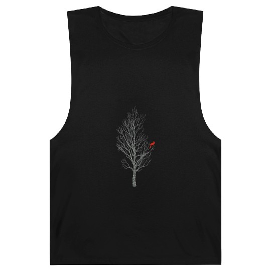 Winter Tree W Cardinal Bird Barnard Tanks