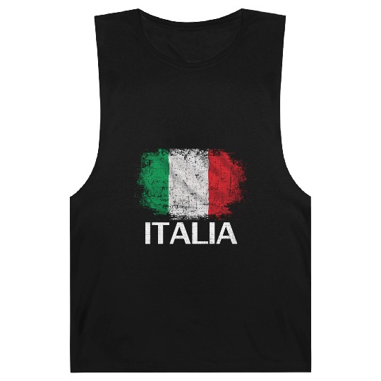 Italia Flag For Italy Italian Italiano Barnard Tanks