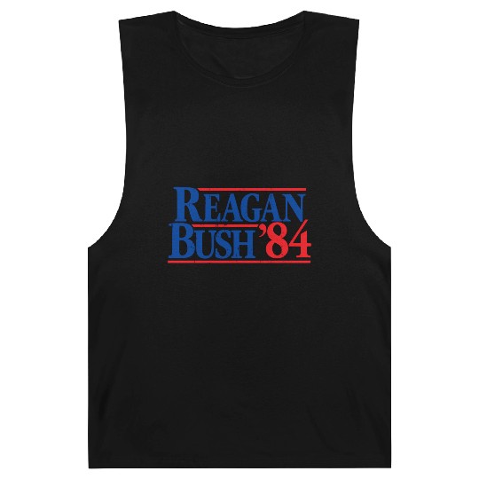 Reagan Bush '84 Republican Barnard Tanks