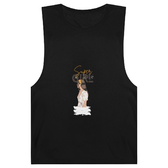 SUPER GIRL Barnard Tanks