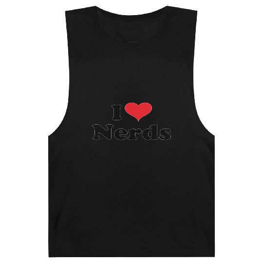 Cute I Love Nerds Barnard Tanks