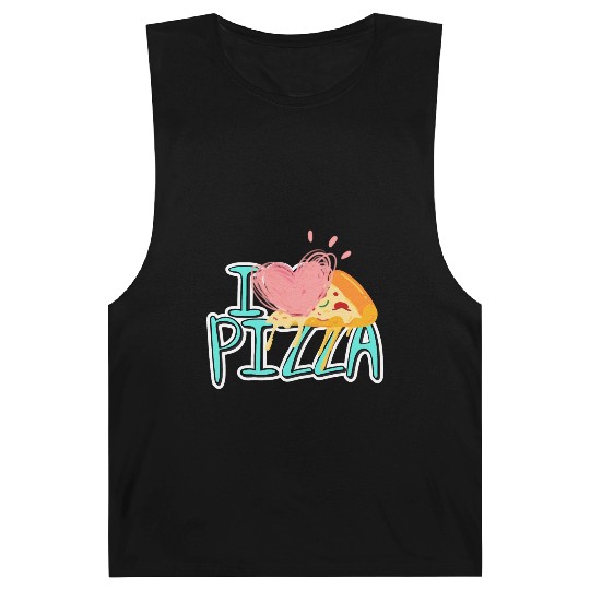 i love pizza Barnard Tanks