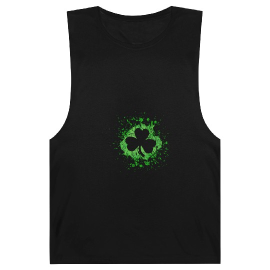 2-Sided Erin Go Bragh Shamrock Celtic Knot And Barnard Tanks