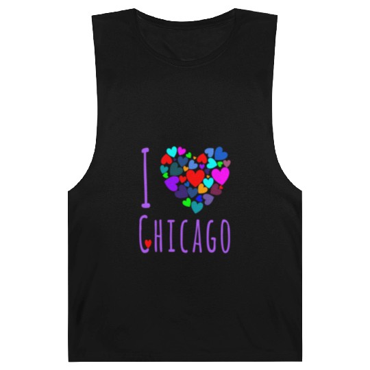 I Love Chicago Heart City Of Chicago Barnard Tanks