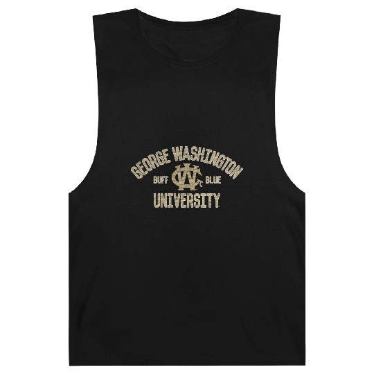 George Washington Colonials Arch Over Team Color Barnard Tanks