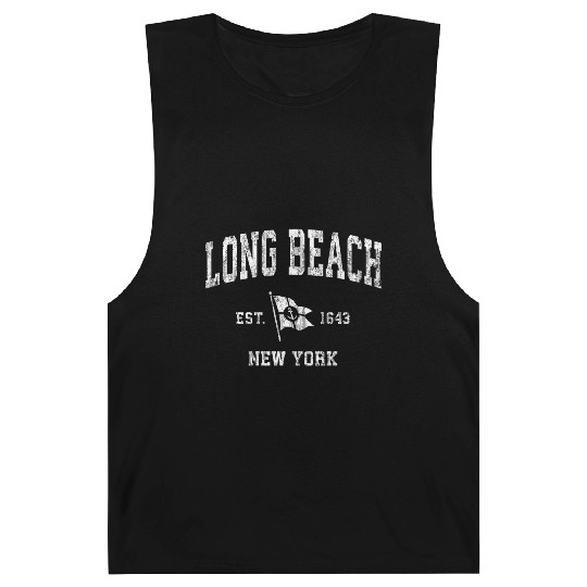 Long Beach Ny Nautical Boat Anchor Flag Sports Barnard Tanks