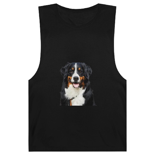 Portrait Of Bernese Mountain Dog Barnard Tanks