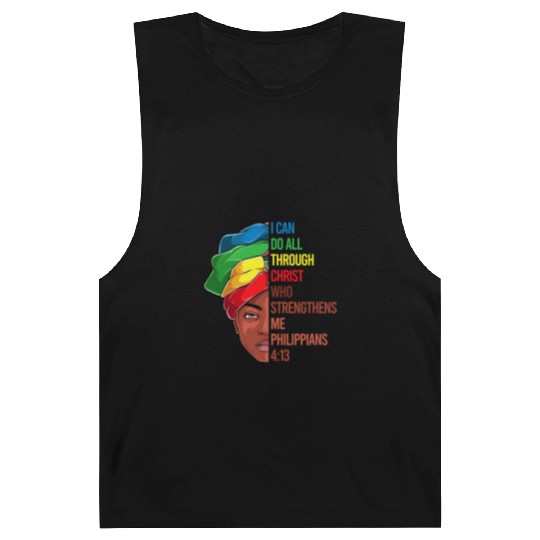 African American Jesus Christian Black Barnard Tanks