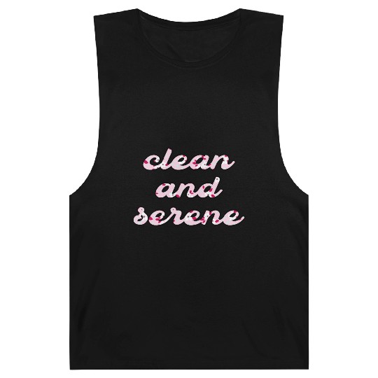 Clean and Serene pink floral Barnard Tanks