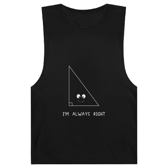 Always Right Triangle Funny Math Teacher Barnard Tanks