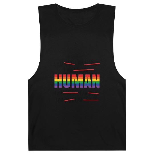 Human LGBT Gay Pride Barnard Tanks