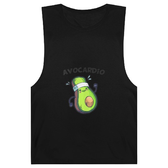 Avocardio Fitness Avocado Gym Vegan Guacamole Barnard Tanks