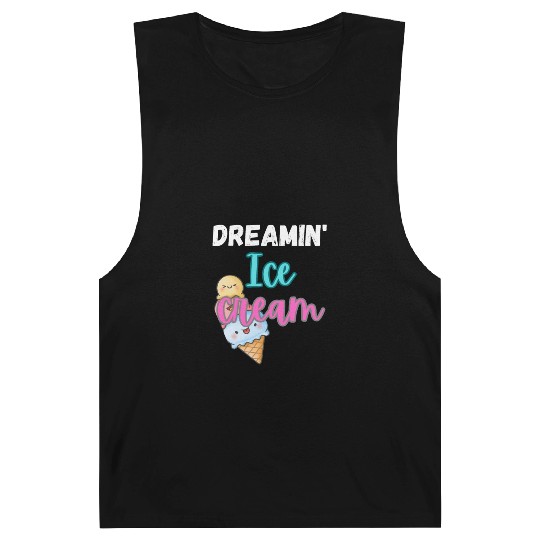 Dreamin' Ice Cream Summer Design Barnard Tanks