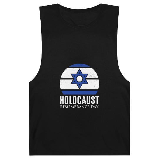 Holocaust Remembrance Day Star David White Blue Barnard Tanks