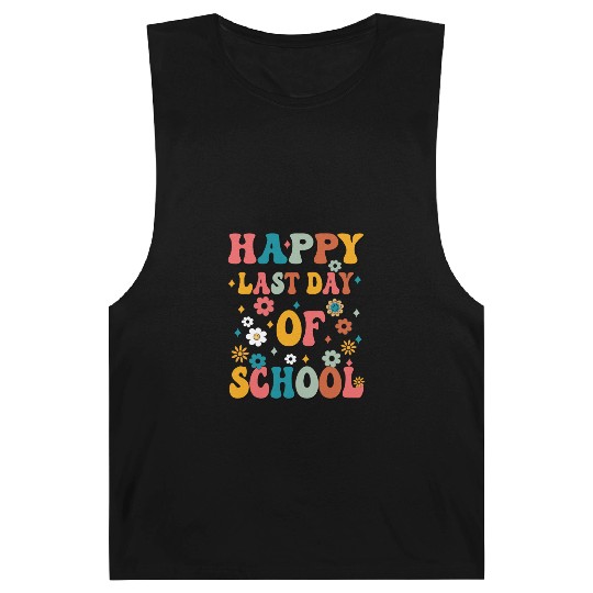 Happy Last Day Of School Teacher Women friend Barnard Tanks