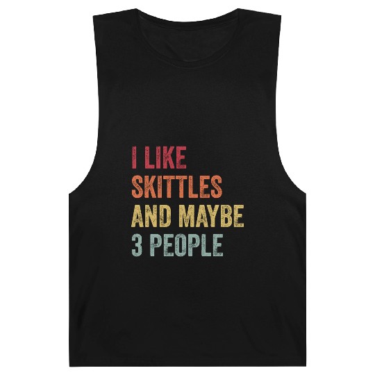I Like Skittles and Maybe 3 People Gift Barnard Tanks