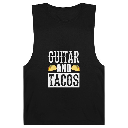 Guitar And Tacos Funny Taco Bass Guitar Barnard Tanks