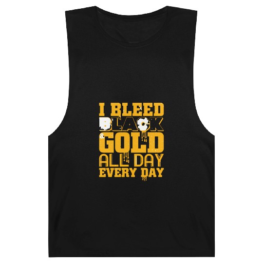 I Bleed Black And Gold Barnard Tanks