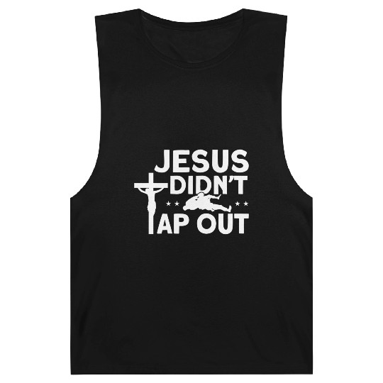 Jiu Jitsu Vintage Jesus Didn'T Tap Out Barnard Tanks