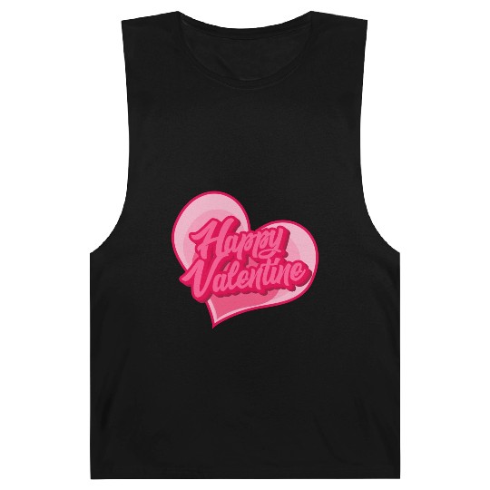 Happy Valentine typography Barnard Tanks