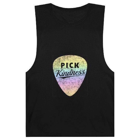 Pastel Rainbow Guitar Pick Pun Anti-Bullying Pick Barnard Tanks