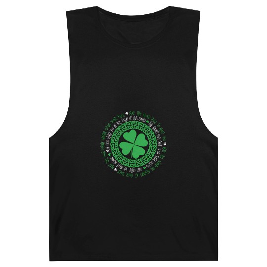 Irish Blessing Celtic Knot 4 Leaf Clover - St Barnard Tanks