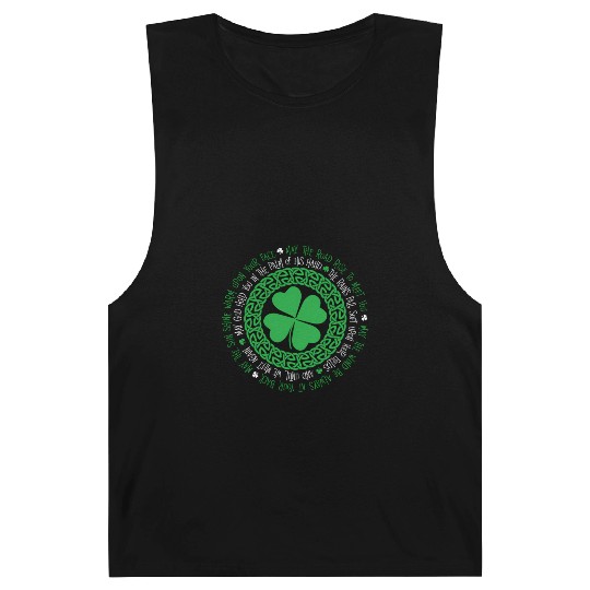 Irish Blessing Celtic Knot 4 Leaf Clover - St Barnard Tanks