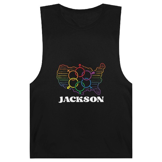 Jackson Pride Month Pride Flag LGBT Community LGBT Barnard Tanks