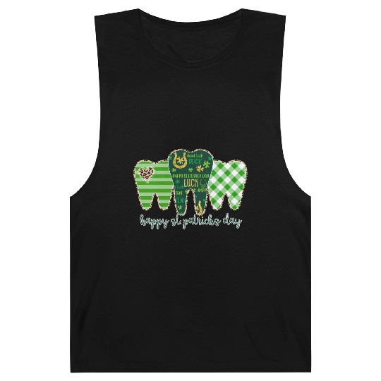 3 Three Teeth St Patrick Day Leopard Buffalo Barnard Tanks