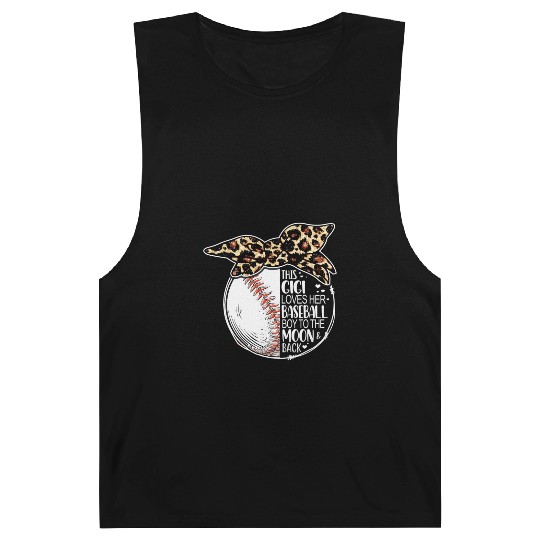Baseball Gigi Vintage Leopard Messy Bun Barnard Tanks