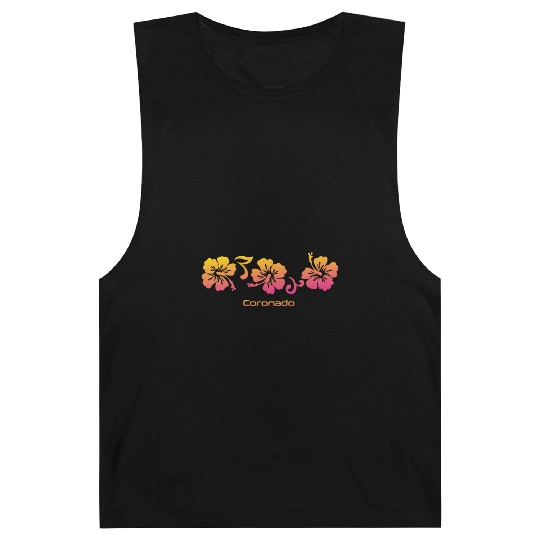 Coronado California Hibiscus Souvenir Vacation Barnard Tanks