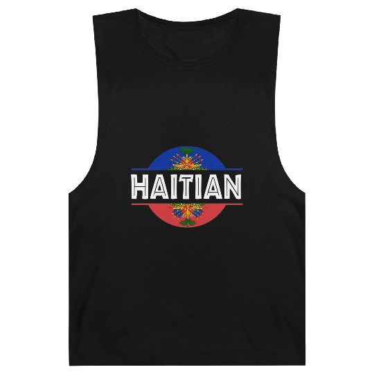 Haitian Flag Haiti Coat Of Arm Ayiti Day Pride Barnard Tanks