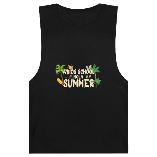 adios school hola summer Barnard Tanks