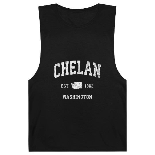 Chelan Washington Wa Vintage Athletic Barnard Tanks