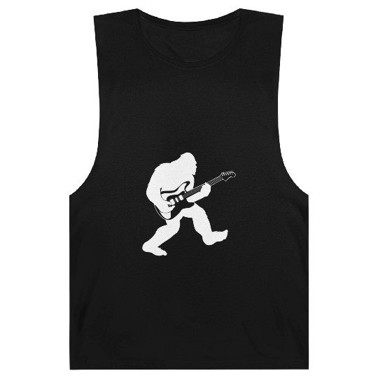 Bigfoot playing electric guitar Barnard Tanks