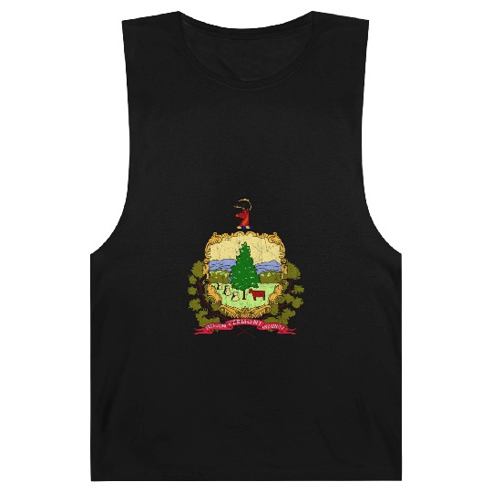 Vermont Flag State Vintage Barnard Tanks