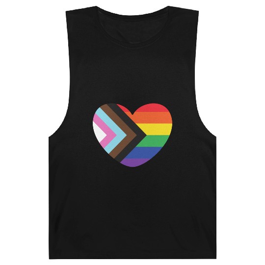 Pride Rainbow Heart Barnard Tanks