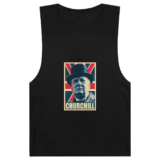 Winston Churhill Union Jack Propaganda Pop Art Barnard Tanks