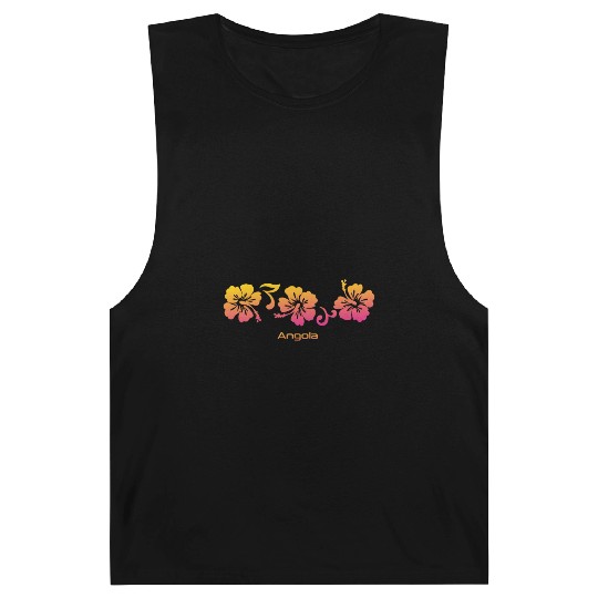 Angola Africa Hibiscus Souvenir Vacation Barnard Tanks