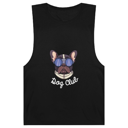 Frenchie Dog Club Pilot Dog Lover Frenchie Barnard Tanks
