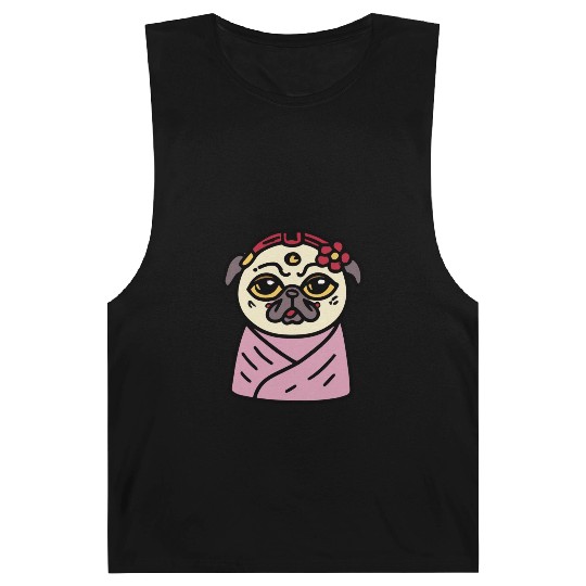 Geisha Pug Dog Lover Puppy Barnard Tanks